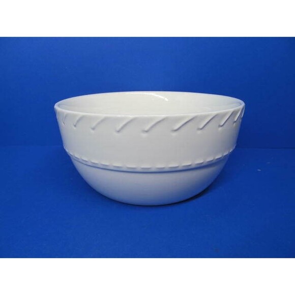 Lauren Ralph Lauren Whipstitch Cream All White 6" Cereal Bowl - Picture 1 of 8